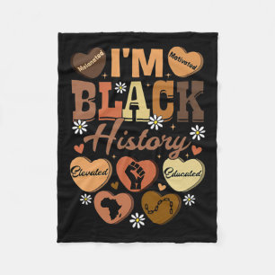 Black History Month African American Celebration  Fleece Blanket
