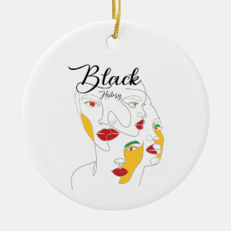 Black History Month African American Ceramic Ornament