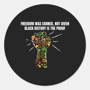 Black History Month African American Country Celeb Classic Round Sticker