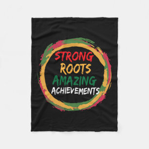 Black History Month African American Country Celeb Fleece Blanket
