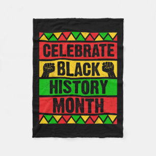 Black History Month African American Country Celeb Fleece Blanket