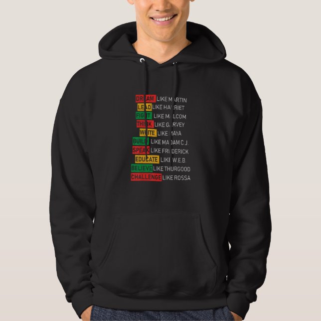 Black History Month African American Country Celeb Hoodie (Front)