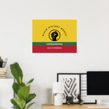 Black History Month African American Curved Text