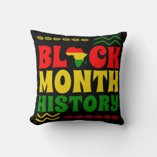Black History Month, African american Cushion