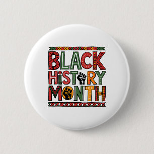 Black History Month African American Heritage Men 6 Cm Round Badge