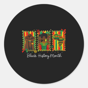 Black History Month African American I Have Dream Classic Round Sticker