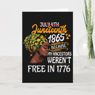 Black History Month African American Juenteenth Bl Card