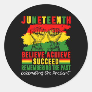 Black History Month African American Juneteenth  Classic Round Sticker