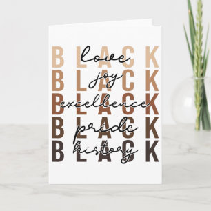Black History Month African American Juneteenth Me Card