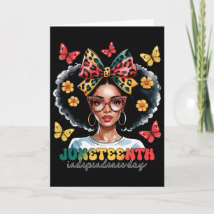 Black History Month African American Juneteenth Wo Card