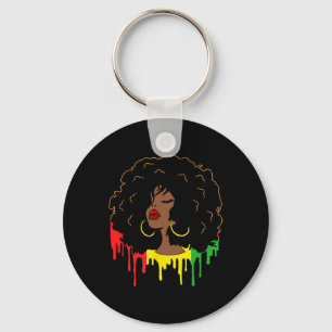 Black History Month African American Juneteenth Wo Key Ring