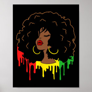 Black History Month African American Juneteenth Wo Poster