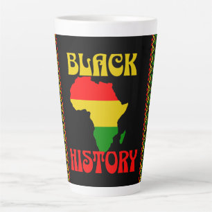 Black History Month, African american  Latte Mug