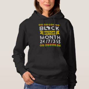 Black History Month African American Melanin Pride Hoodie