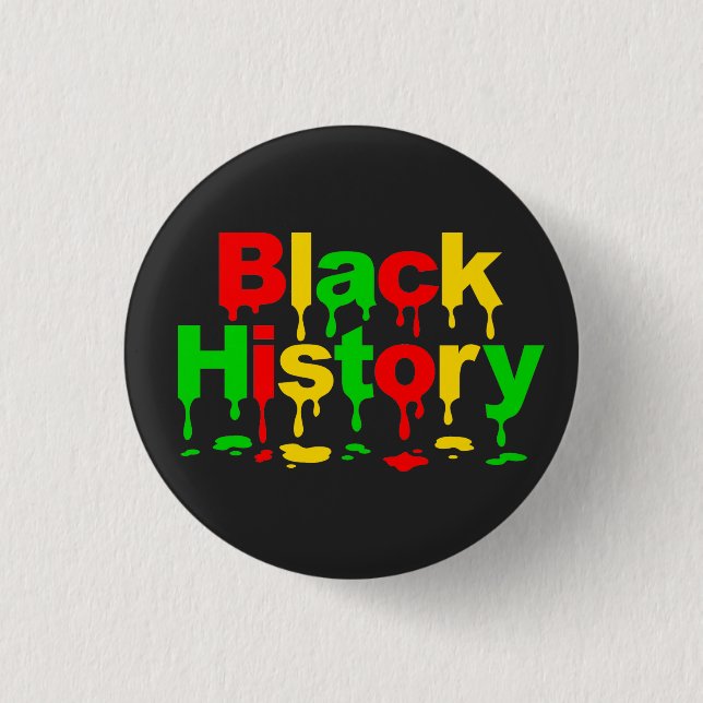 Black History Month African American Men Women Kid 3 Cm Round Badge (Front)
