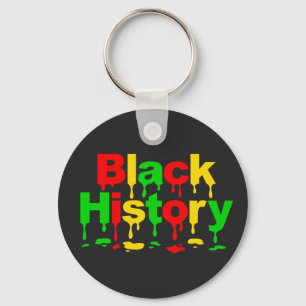 Black History Month African American Men Women Kid Key Ring