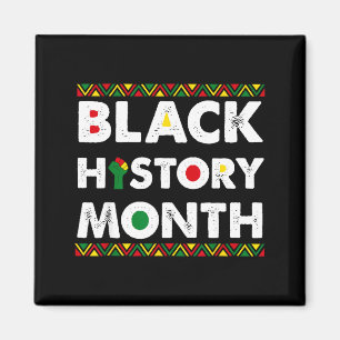 Black History Month African American Men Women Kid Magnet