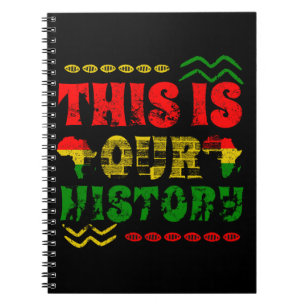 Black History Month, African american Notebook
