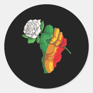 Black History Month African American Pride Celebra Classic Round Sticker