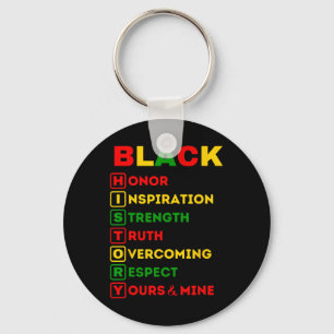 Black History Month African American Pride Celebra Key Ring