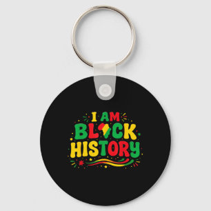 Black History Month African American Pride Key Ring
