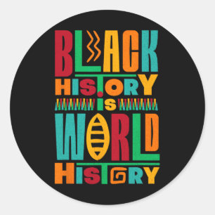 Black History Month African American Rights Classic Round Sticker