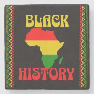 Black History Month, African american Stone Coaster