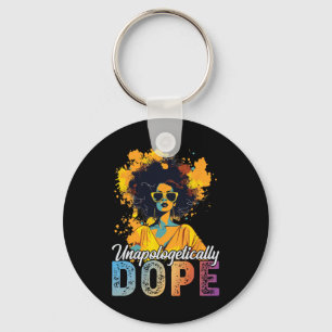 Black History Month African American Unapologetica Key Ring
