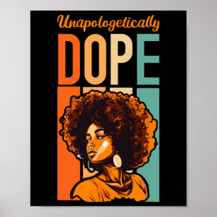 Black History Month African American Unapologetica Poster