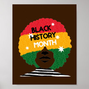 Black History Month African American Woman Poster