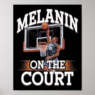 Black History Month African Black Afro Bysketll Pl Poster