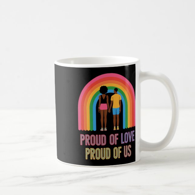 Black History Month African Black Proud Couple Afr Coffee Mug (Right)