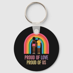 Black History Month African Black Proud Couple Afr Key Ring