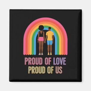 Black History Month African Black Proud Couple Afr Magnet