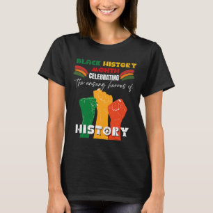 Black History Month African Fist American Proud Pr T-Shirt