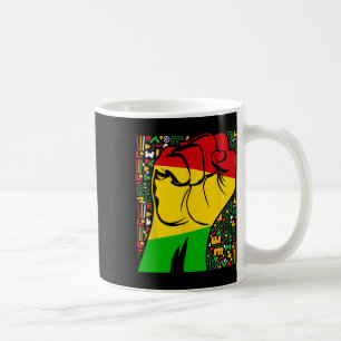 Black History Month African Fist Powerful Coffee Mug