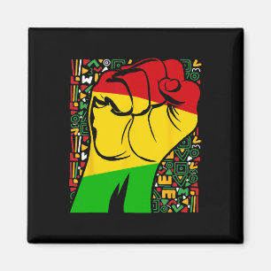 Black History Month African Fist Powerful Magnet
