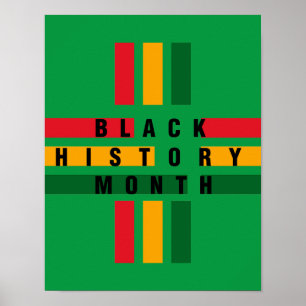 Black History Month African Flag Colours Poster