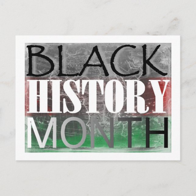Black History Month (African Flag) Postcard (Front)