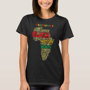 Black History Month African Map Africa Roots Pride T-Shirt