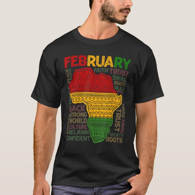 Black History Month African Map Kente Cloth Mens W T-Shirt (Front)