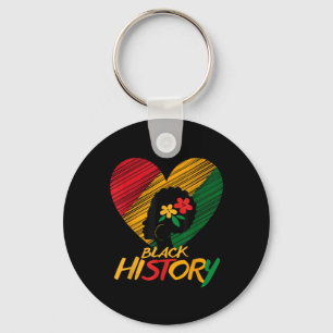 Black History Month African Pride American Sticker Key Ring