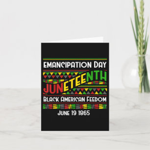 Black History Month African Pride Independence Afr Card