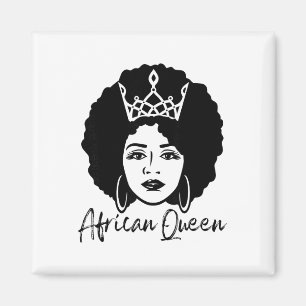Black History Month African Queen Black Queen Wome Magnet