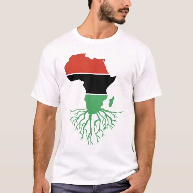 Black History Month African Roots Empowerment Mela T-Shirt (Front)