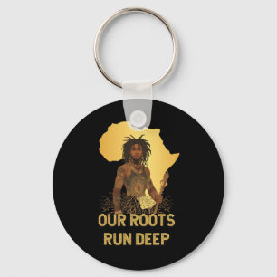 Black History Month African Roots Run Deep Heritag Key Ring
