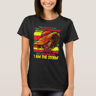 Black History Month  African Woman Afro I Am The S T-Shirt