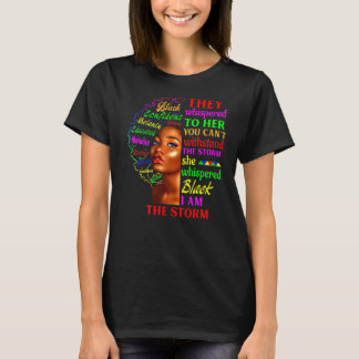 Black History Month African Woman Afro I Am The S T-Shirt