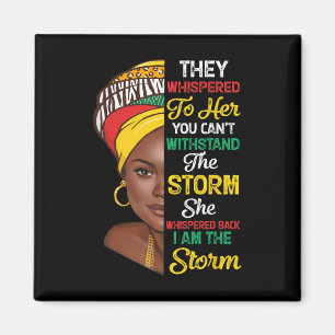 Black History Month African Woman Afro I Am The St Magnet