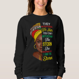 Black History Month African Woman Afro I Am The St Sweatshirt